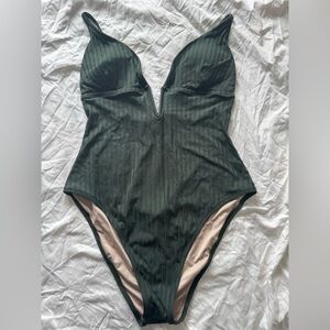 Green One Piece Swimsuit